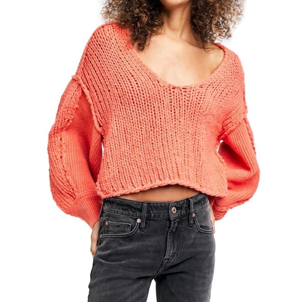 🎉 Host Pick 🎉 NWT Free People Sea Bright Balloon Sleeve Sweater